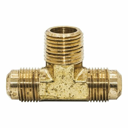 THRIFCO PLUMBING #45 1/4 Inch x 1/4 Inch Brass Flare MIP Tee 6945004
